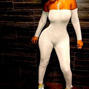 Black and white jumpsuit